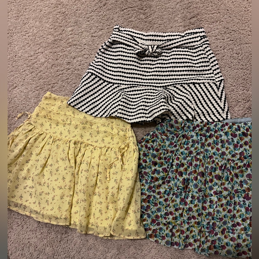Zara Kids Skirts Set - Black, Yellow, Multicolor